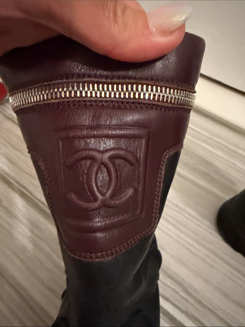 Authentic Vintage Chanel Cocoon Engineer Boots - Picture 4 of 13